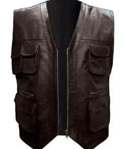 mens-dark-brown-faux-leather-biker-vest