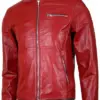mens-designer-elegant-red-faux-leather-biker-jacket