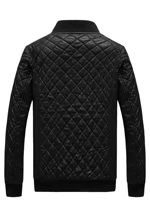 mens-diamond-quilted-black-faux-leather-bomber-jacket