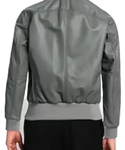 mens-gray-bomber-faux-leather-jacket