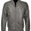 mens-grey-bomber-faux-leather-jacket