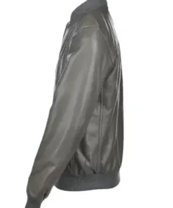 mens-grey-bomber-faux-leather-jacket