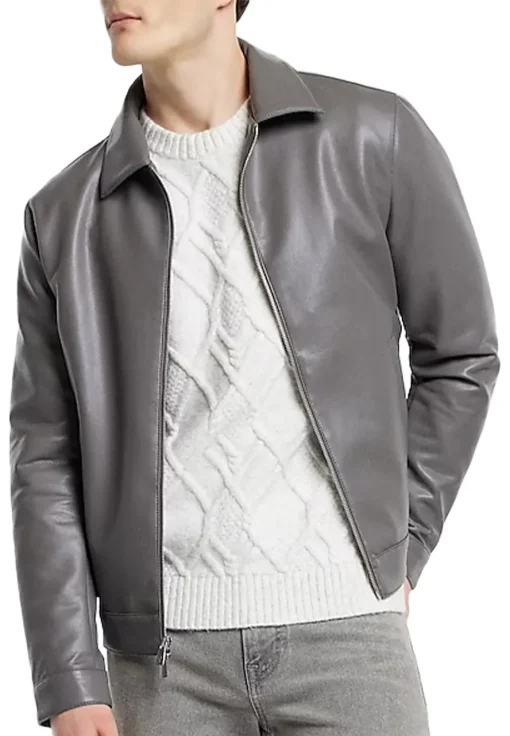 mens-grey-faux-leather-zip-jacket