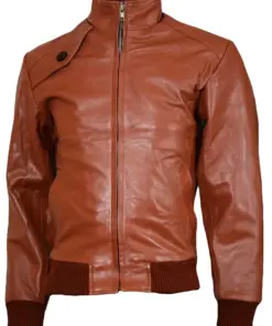 mens-hooded-blue-faux-leather-bomber-jacket