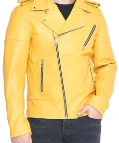 mens-inferno-yellow-faux-leather-biker-jacket