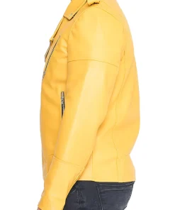 mens-inferno-yellow-faux-leather-biker-jacket