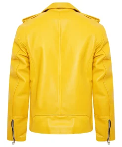 mens-inferno-yellow-faux-leather-biker-jacket