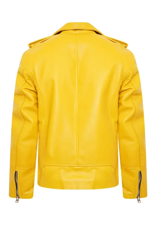 mens-inferno-yellow-faux-leather-biker-jacket