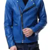 mens-lapel-collar-blue-biker-faux-leather-jacket