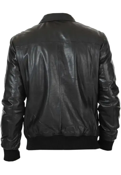 mens-lexo-black-faux-leather-bomber-jacket
