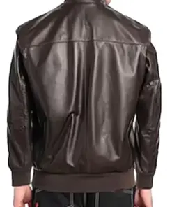 mens-long-sleeve-dark-brown-faux-leather-bomber-jacket