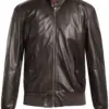 mens-long-sleeve-dark-brown-faux-leather-bomber-jacket