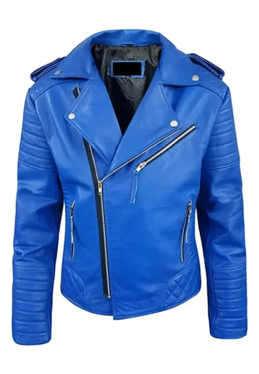 mens-motorcycle-royal-blue-faux-leather-jacket