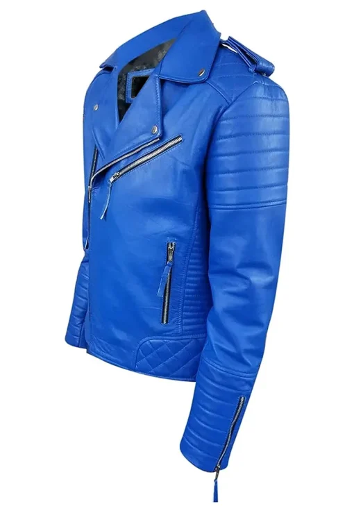 mens-motorcycle-royal-blue-faux-leather-jacket