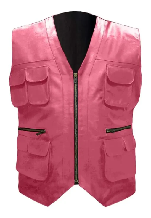 mens-pink-faux-leather-moto-vest