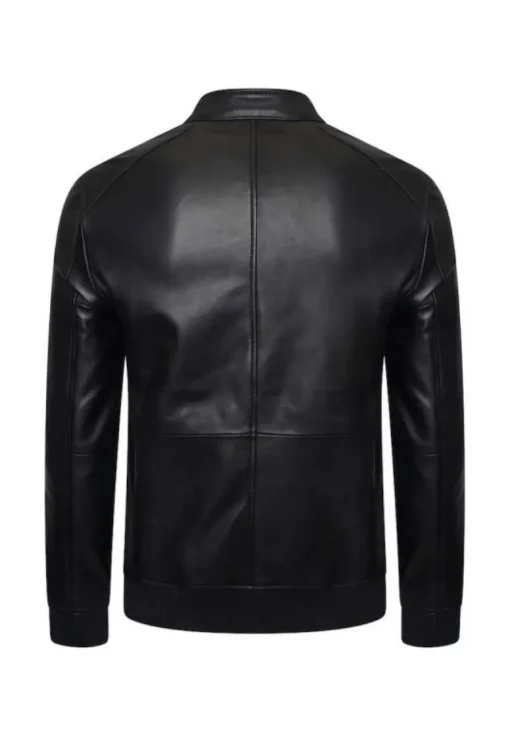 mens-regular-fit-black-bomber-faux-leather-jacket
