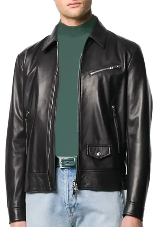 mens-shirt-collar-black-faux-leather-moto-biker-jacket