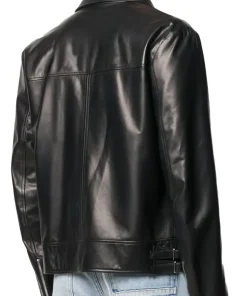mens-shirt-collar-black-faux-leather-moto-biker-jacket
