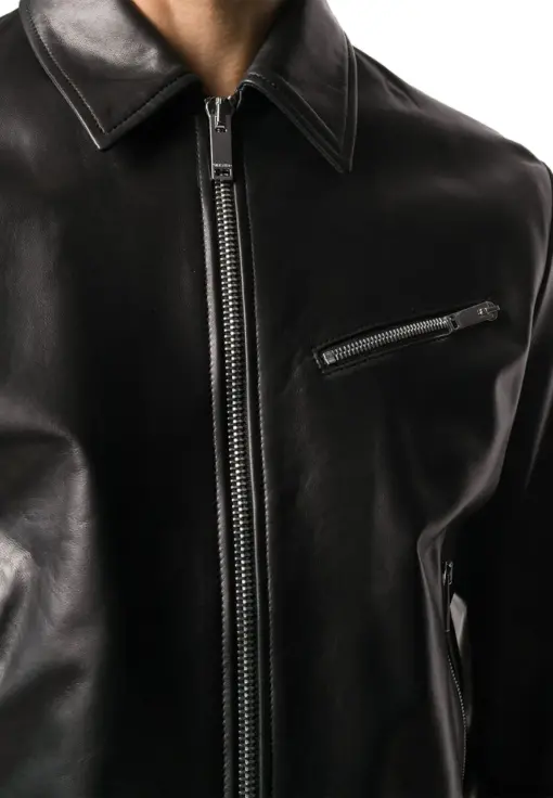 mens-shirt-collar-black-faux-leather-moto-biker-jacket