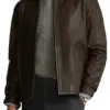 mens-shirt-collar-brown-faux-leather-jacket