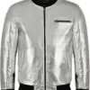mens-silver-faux-leather-bomber-jacket