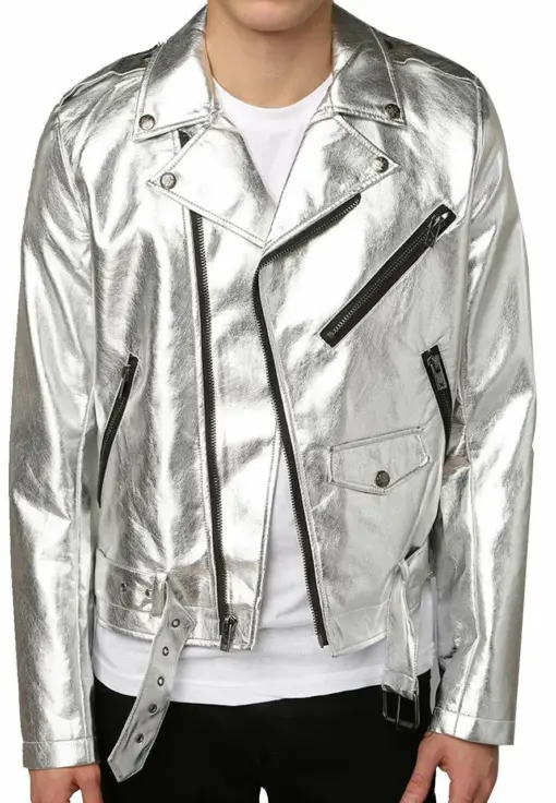 mens-silver-faux-leather-motorcycle-jacket