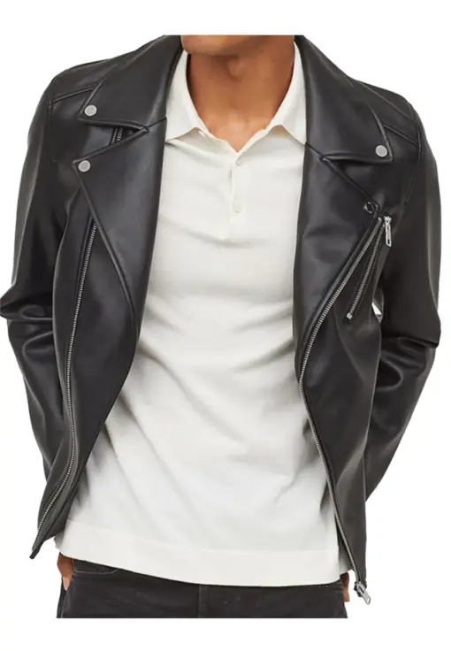 mens-solid-black-faux-leather-biker-jacket