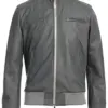 mens-vintage-gray-faux-leather-bomber-jacket