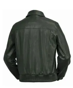 mens-vintage-green-faux-leather-bomber-jacket
