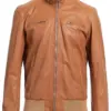 mens-vintage-tan-faux-leather-bomber-jacket