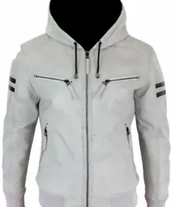 mens-vintage-white-hooded-faux-leather-bomber-jacket