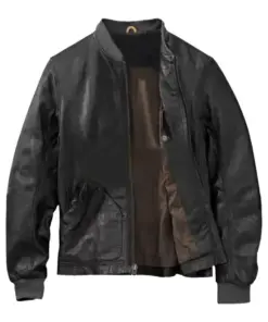 mens-webster-black-faux-leather-bomber-jacket