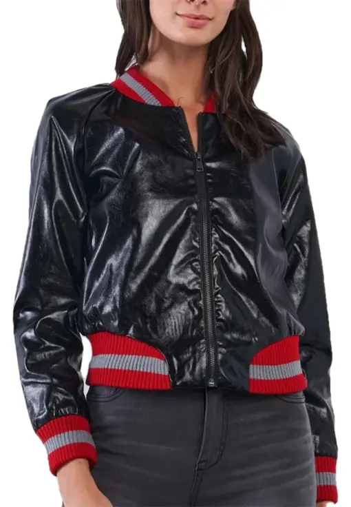 womens-baseball-black-faux-leather-bomber-jacket