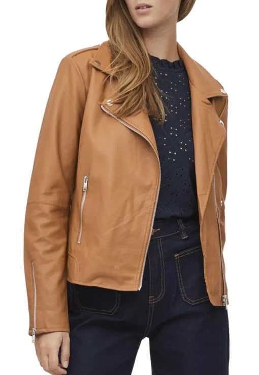 womens-brown-faux-leather-biker-look-jacket