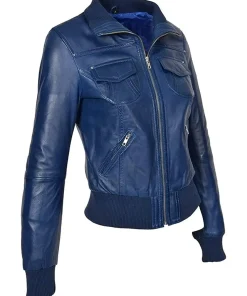 womens-classic-biker-navy-faux-leather-bomber-jacket