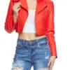 womens-red-faux-leather-fur-collar-moto-jacket