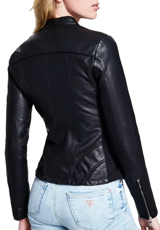 womens-slim-fit-black-moto-faux-leather-jacket