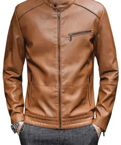 mens-stand-collar-vintage-brown-faux-leather-moto-jacket