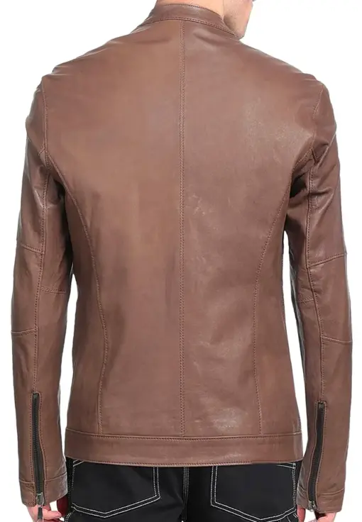 mens-band-collar-brown-faux-leather-biker-jacket