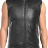 mens-biker-black-faux-leather-vest