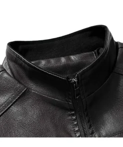 mens-biker-retro-black-faux-leather-jacket