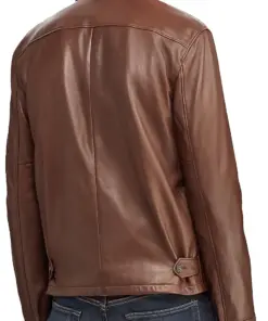 mens-bison-brown-faux-leather-jacket