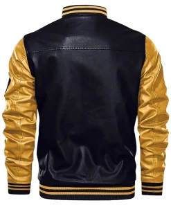 mens-black-and-yellow-faux-leather-varsity-bomber-jacket