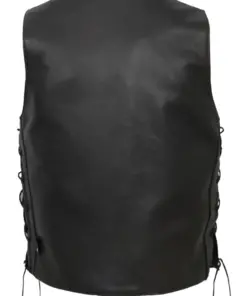 mens-black-biker-faux-leather-snap-vest