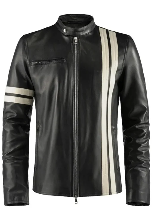 mens-black-cafe-racer-faux-leather-biker-jacket