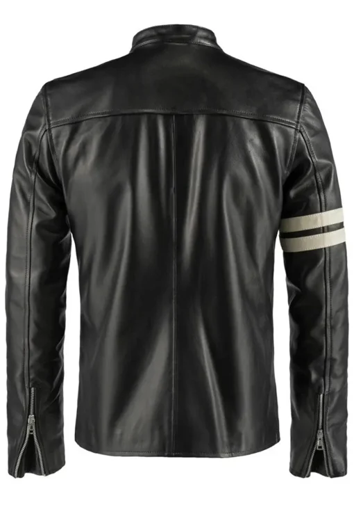 mens-black-cafe-racer-faux-leather-biker-jacket