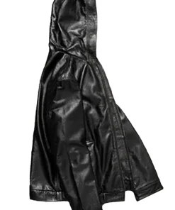 mens-black-faux-leather-hoodie-jacket