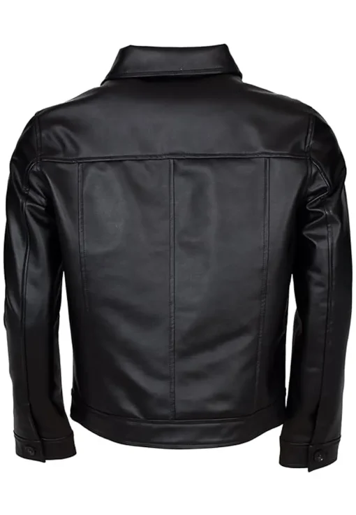 mens-black-faux-leather-jacket-with-shirt-collar
