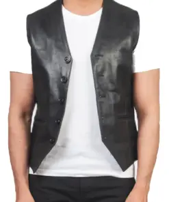 Men's Black Faux Leather Vest 7 mens-black-faux-leather-vest