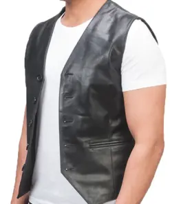 Men's Black Faux Leather Vest 8 mens-black-faux-leather-vest